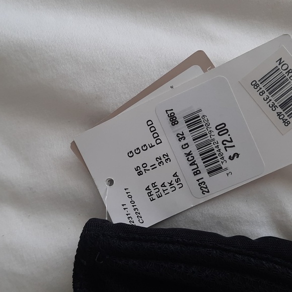 Chantelle underwire unlined black bra, 32G, NWT! - Picture 4 of 6